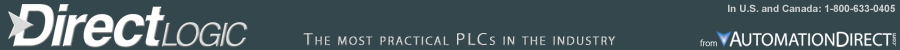 DirectLOGIC PLCs - the most practical PLCs in the industry......from AutomationDirect